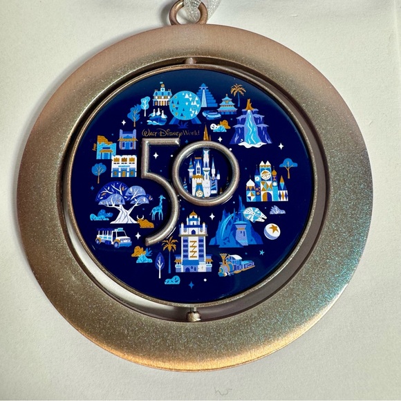 NWT. Disney WDW 50th Anniversary Mickey Spinner Ornament Walt Disney World. - Picture 3 of 8